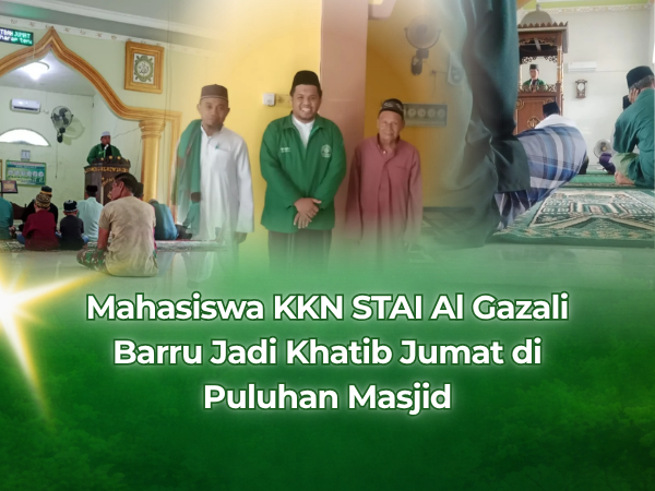 Mahasiswa KKN STAI Al Gazali Barru Jadi Khatib Jumat di Puluhan Masjid
